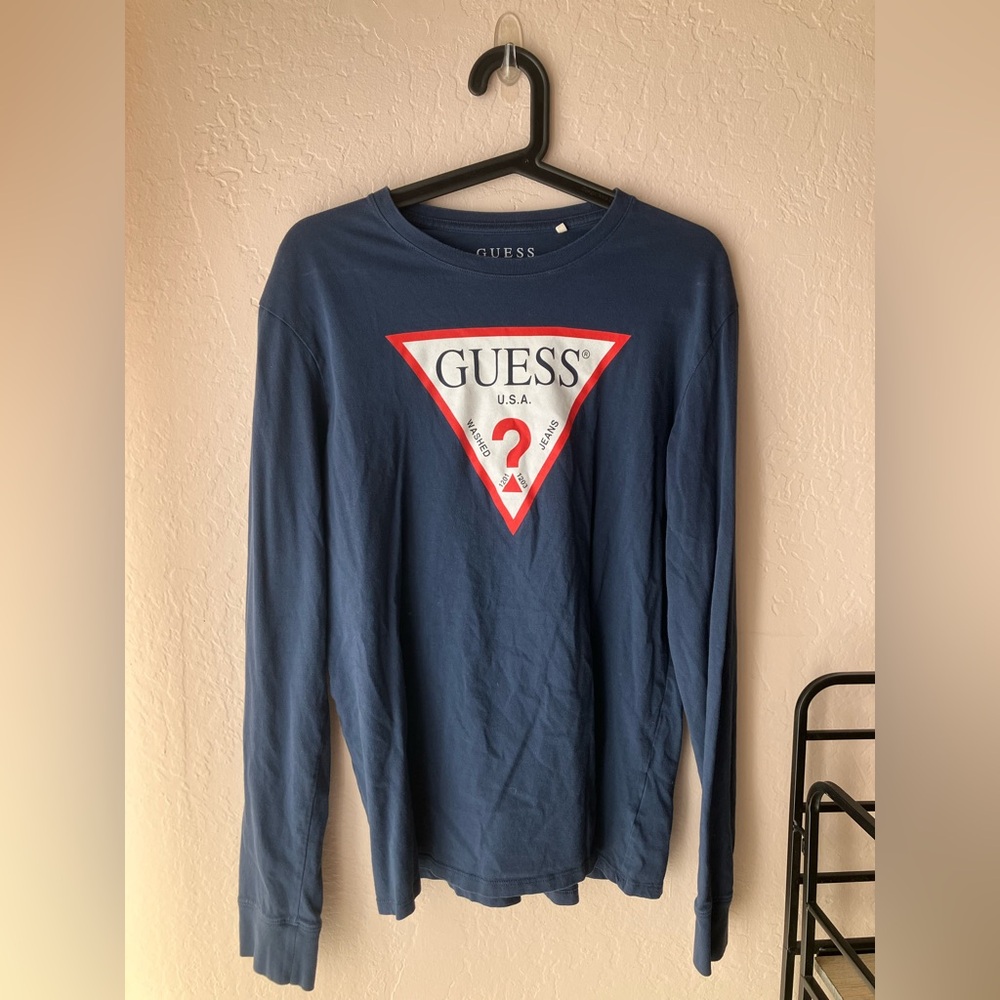 Guess, blue long-sleeved, size Small